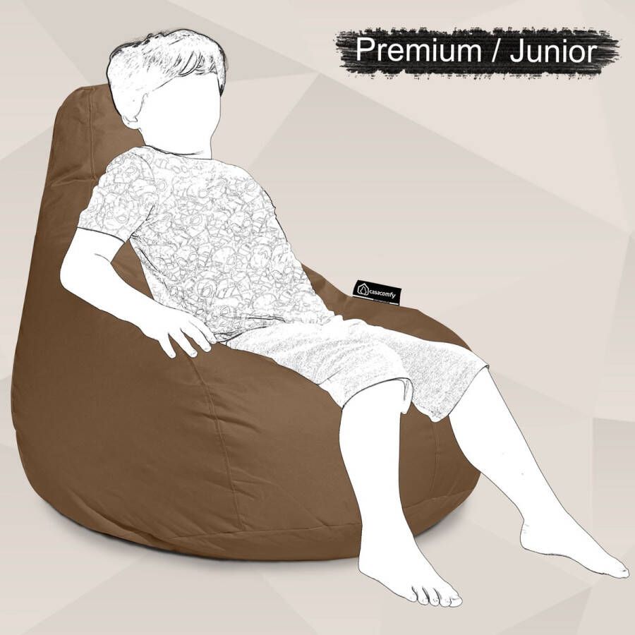 Casacomfy Zitzak Kind Premium Junior Mokka Bruin Zitzak voor kinderen