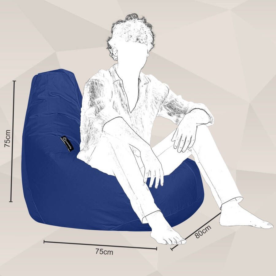 Casacomfy Zitzak Premium Original Blauw Volwassenen & Kinderen