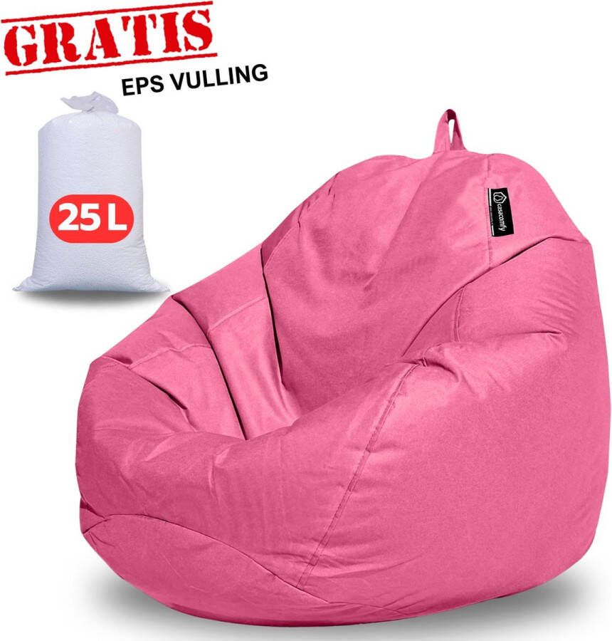 Casacomfy Zitzak+(Gratis EPS 25 LT) Volwassenen & Kinderen Pear Original Roze