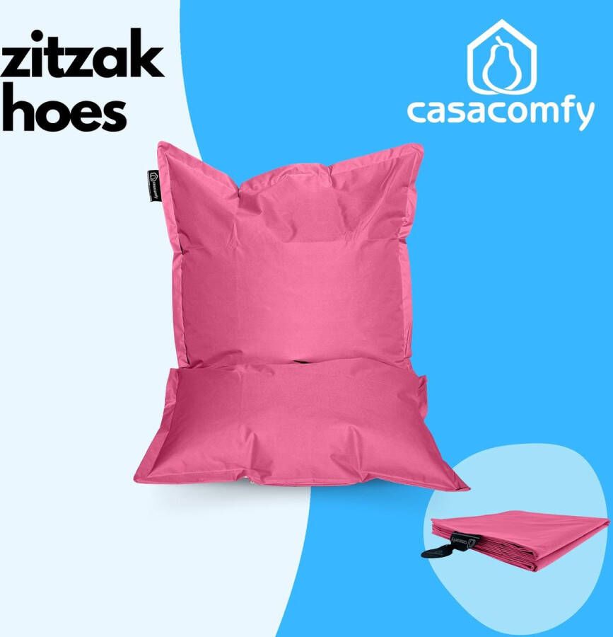 Casacomfy Zitzakhoes Stoffen Bekleding Zonder Vulling 100x100 Roze Fatboy Bean bag cover Volwassenen & Kinderen