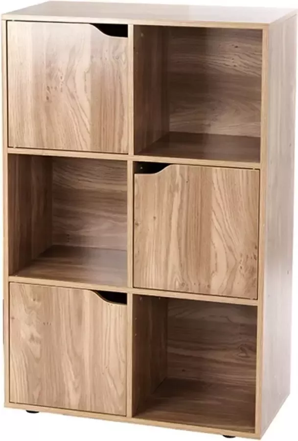 Casame 2 x 3 Oak Kast met 3 deurtjes 60 x 58 x 91 cm 11452 - Foto 2