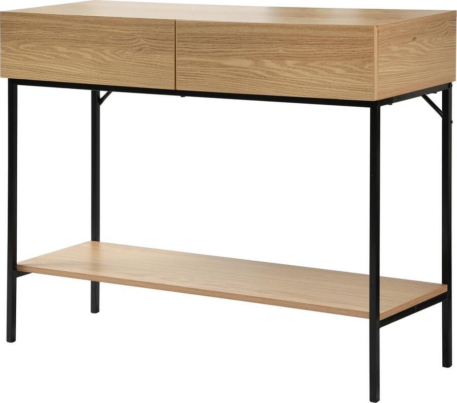 Casame CALICOSY Console 2 Laden 1 Plank Houten Decor L100 x H80 cm - Foto 1