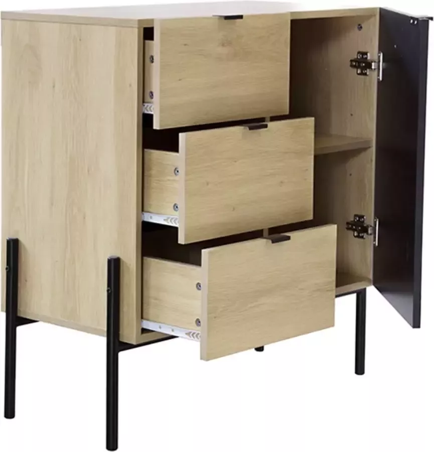 Casame Opbergkast met 3 lades & 1 deur 79 x 39 x 79 cm 11707 - Foto 2