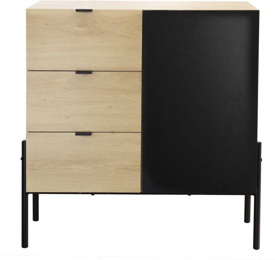 Casame Opbergkast met 3 lades & 1 deur 79 x 39 x 79 cm 11707