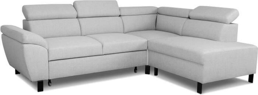 CASAPY Hoekbank 4 personen STAN Souris stof 3 panelen Omkeerbaar 243 x 92 x 184 cm