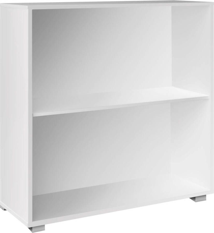 Casaria Set van 2 boekenkast – 2 verstelbare schappen 77x60x28cm Wit