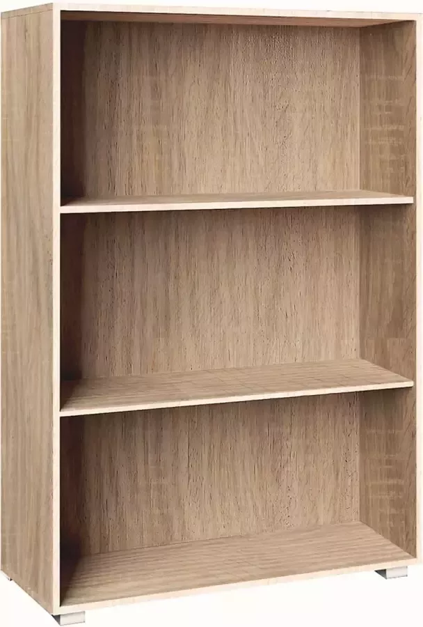 Casaria Boekenkast Set van 2 3+2 Vakken – MDF Verstelbaar – Eiken