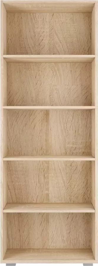Casaria Boekenkast Vela 5 Vakken – Verstelbaar 190x60x28 cm Eiken