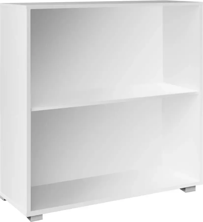 Casaria Boekenkast Vela 2 Vakken Verstelbaar 77x60x28 cm Wit