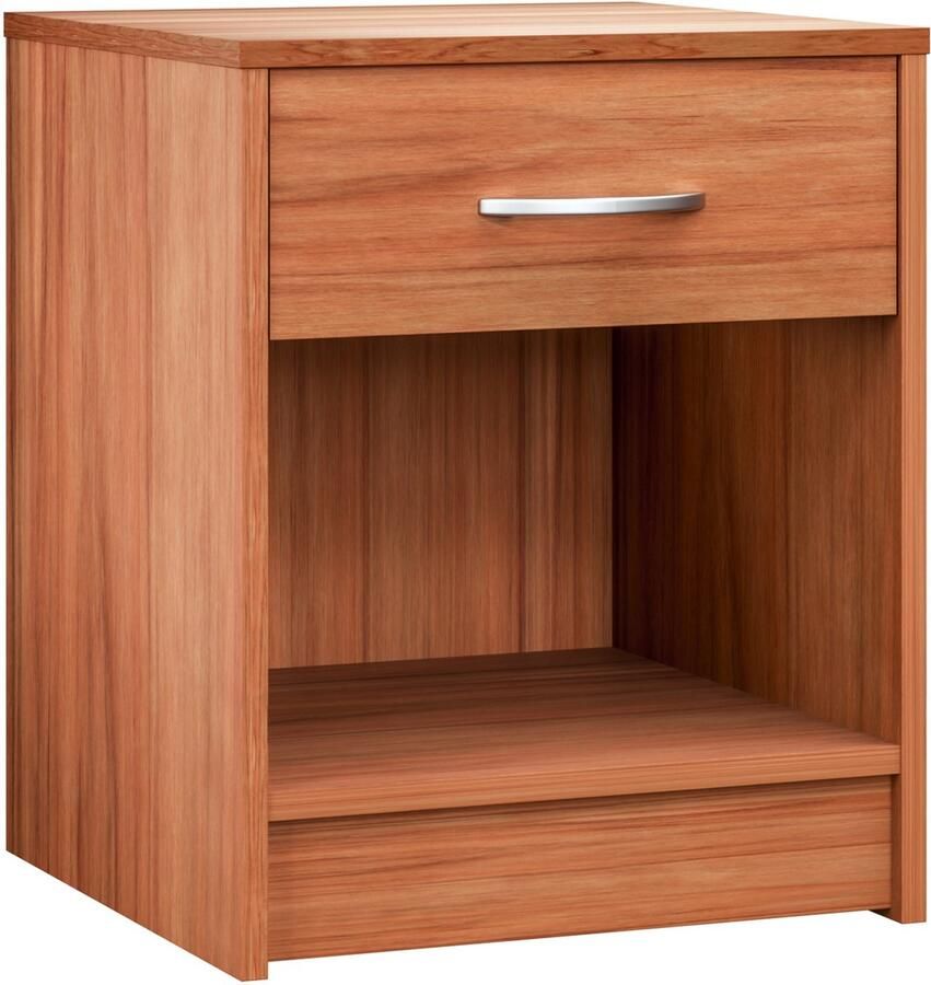 Casaria Nachtkastje met Lade – 50x40x35cm Extra Opbergvak Kersenhout