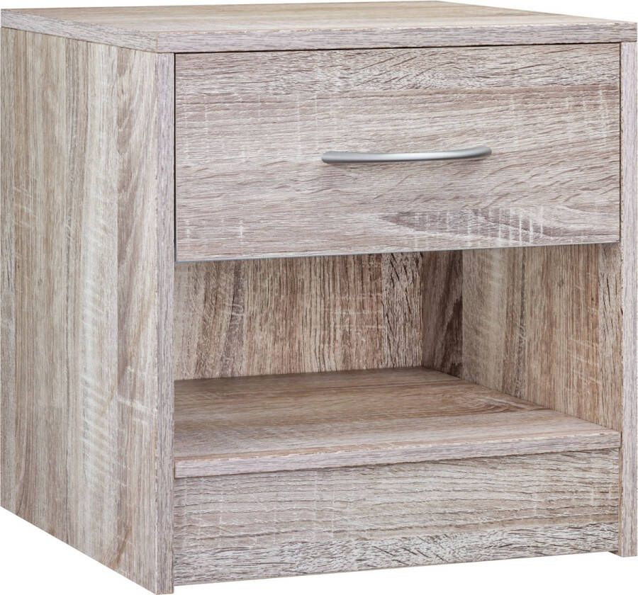 Casaria Set van 2 Nachtkastjes Hout Lade 41x39x28cm Eiken