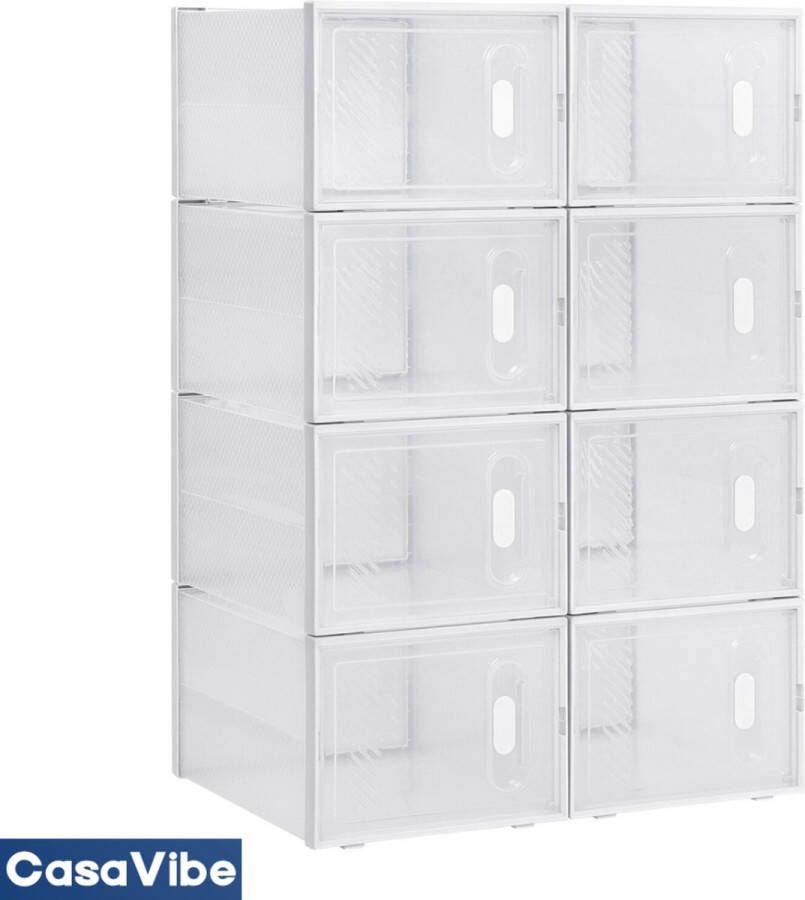 CasaVibe Schoenenrek Schoenenbank Schoenenrekje Metaal Plastic Opbergrek Opbergkast