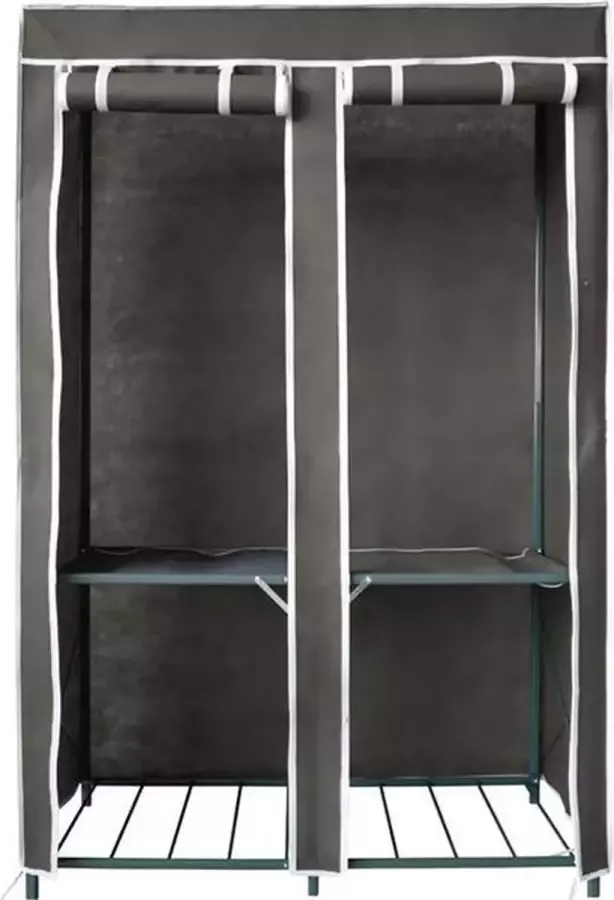 Casibel – Kledingkast – Alu Dubbel – 109 x 48 x 163 cm – grijs - Foto 2