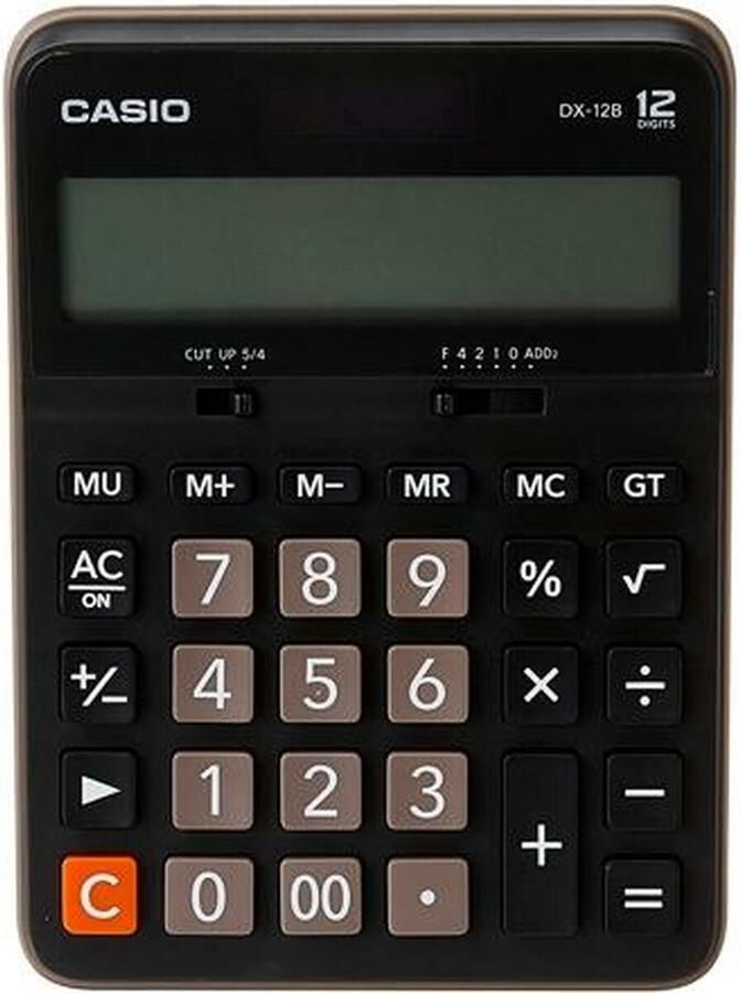 Casio Dx-12b Calculator Zilver