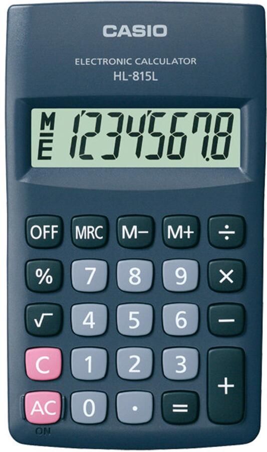 Casio HL-815L calculator Pocket Basisrekenmachine Zwart