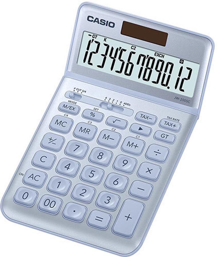 Casio JW-200SC calculator Desktop Basisrekenmachine Blauw