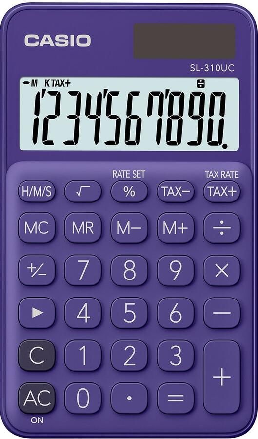 Casio SL-310UC-PL calculator Pocket Basisrekenmachine Paars