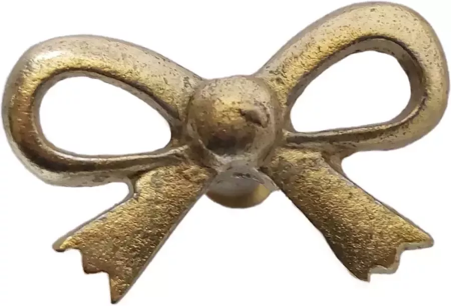 Catchii Kast knop gouden strik