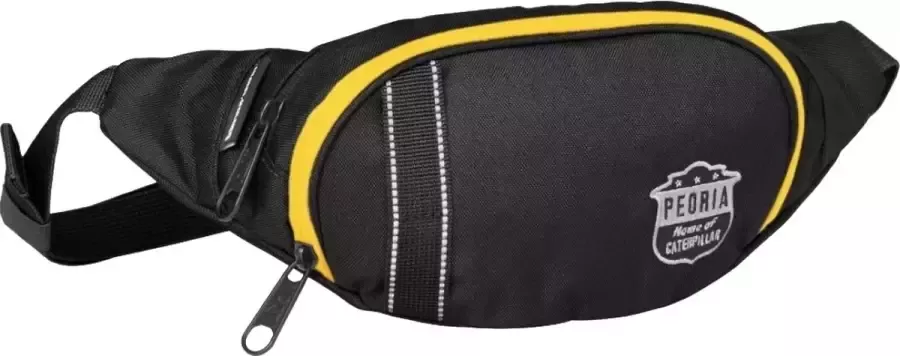Caterpillar Peoria Waist Bag 84069-12 Unisex Zwart Sachet maat: One size