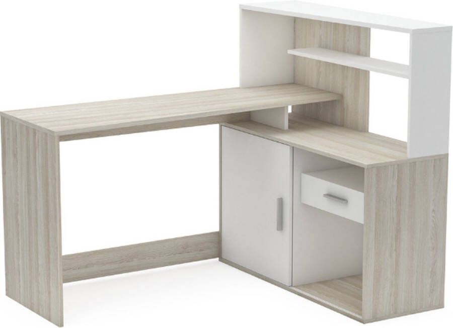 CBA Bureau 136 cm Wit - Foto 2