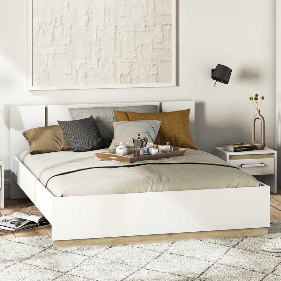 CBA Bed Waylon 140 x 190 cm 140x190 Wit