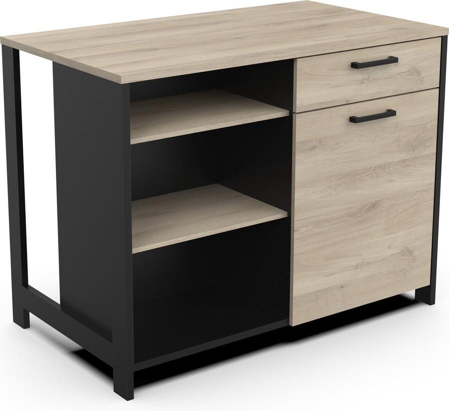 CBA Keukeneiland Chili 122 7 x 70 1 x 94 cm Zwart-eik