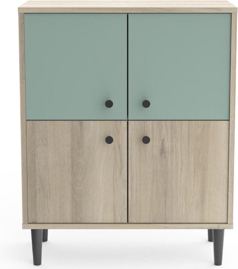 CBA Commode Groen 61x29x76 cm