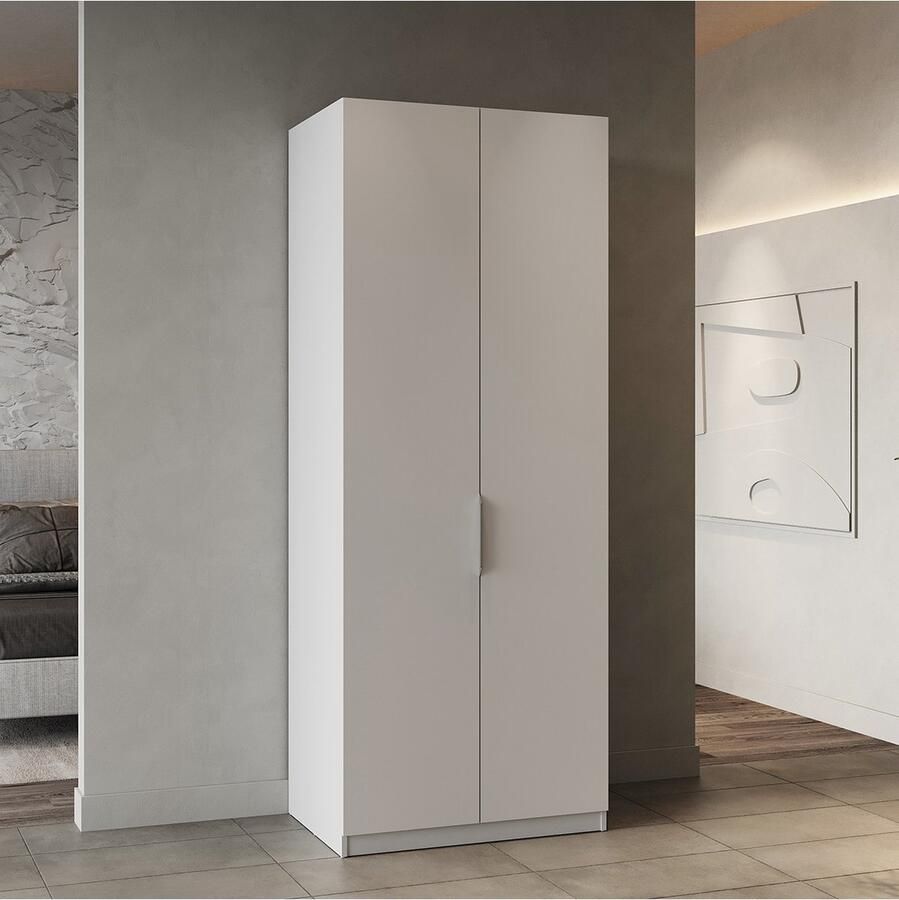 CBA Garderobekast Spectre 80cm mat wit