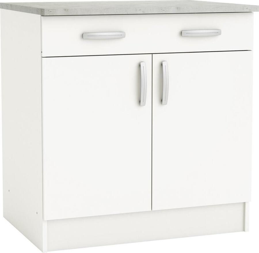 CBA Keukenkast Nova 80 1 x 60 x 85 cm Wit