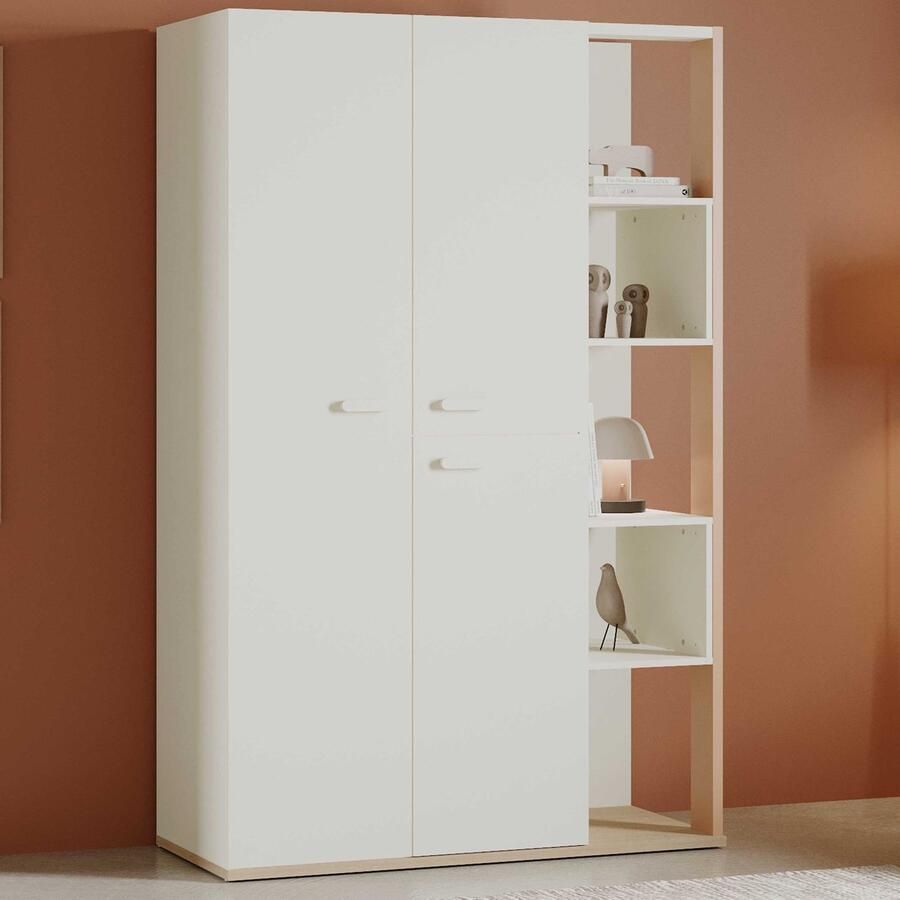 CBA Kledingkast Camillia 119 70x51 50x186 90 cm Beige terracotta