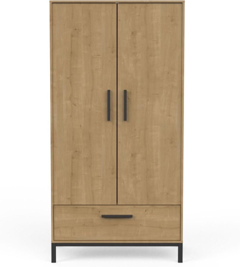 CBA Kleerkast Craig-Hamilton eik matzwart - Foto 2