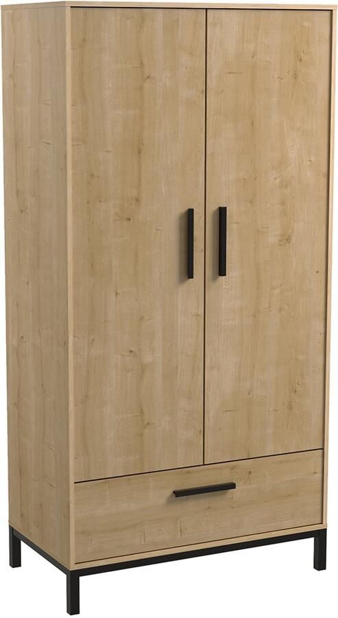 CBA Kleerkast Craig-Hamilton eik matzwart