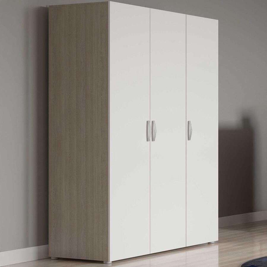 Demeyere GHOST kast Kronberg eiken en mat wit decor 6 deuren + 2 laden L.119 4 x D.51 1 x H.203 cm - Foto 3