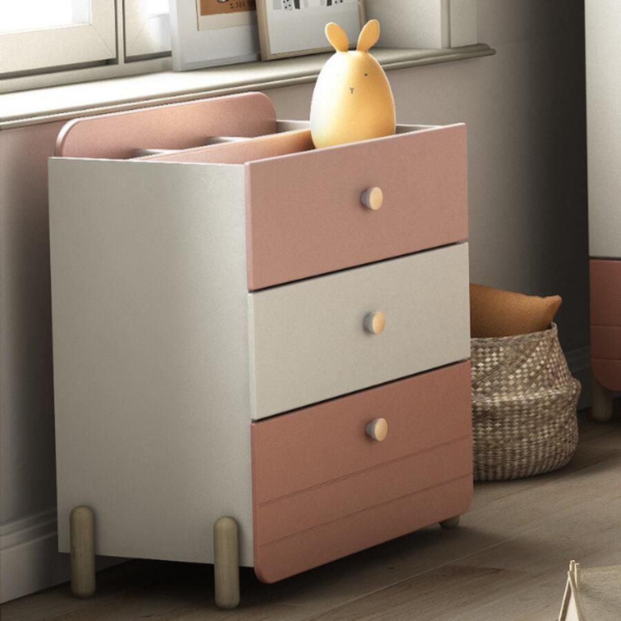 Demeyere GROUP Kast met laden en deuren Jade Lade met rolgeleiding ronde knoppen met rozegoudkleur-finish