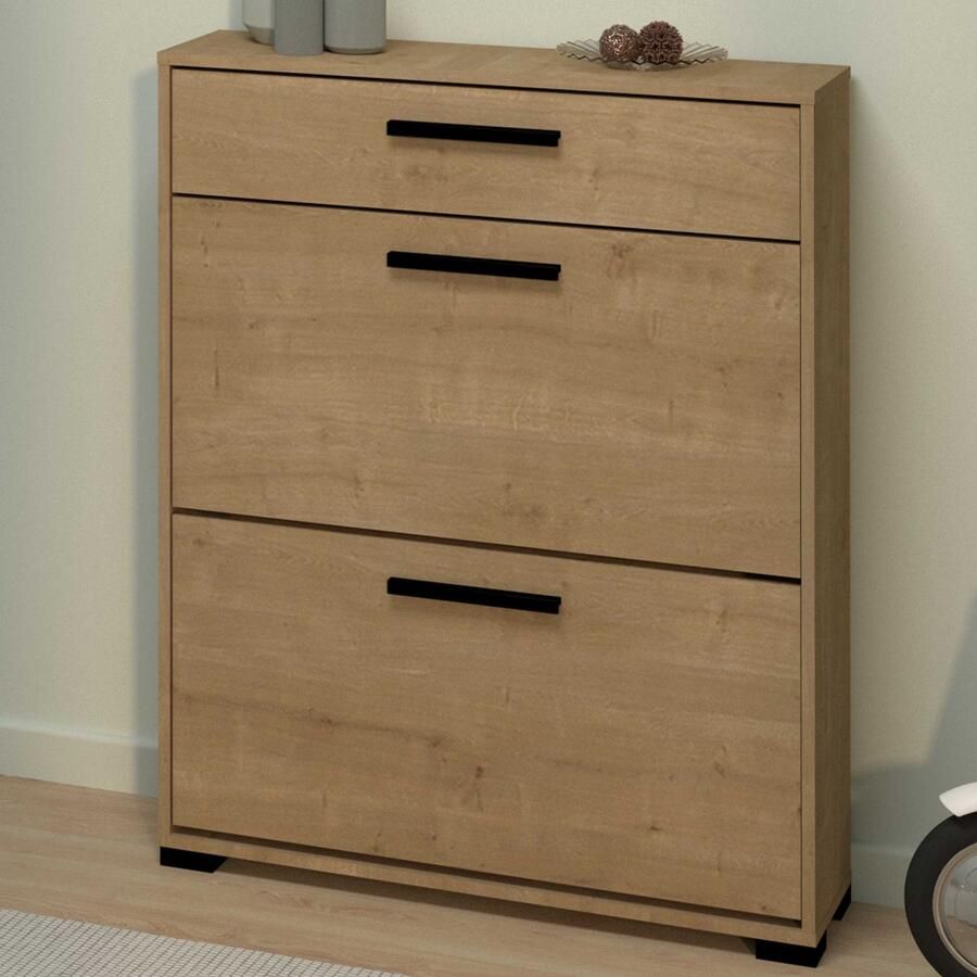 CBA Schoenenkast Izzy 80 8 x 24 4 x 101 8 cm Bruin