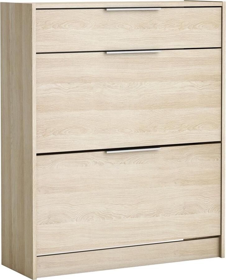 CBA Schoenenkast Siebert 2 opklapdeuren en 1 lade-Shannon eik