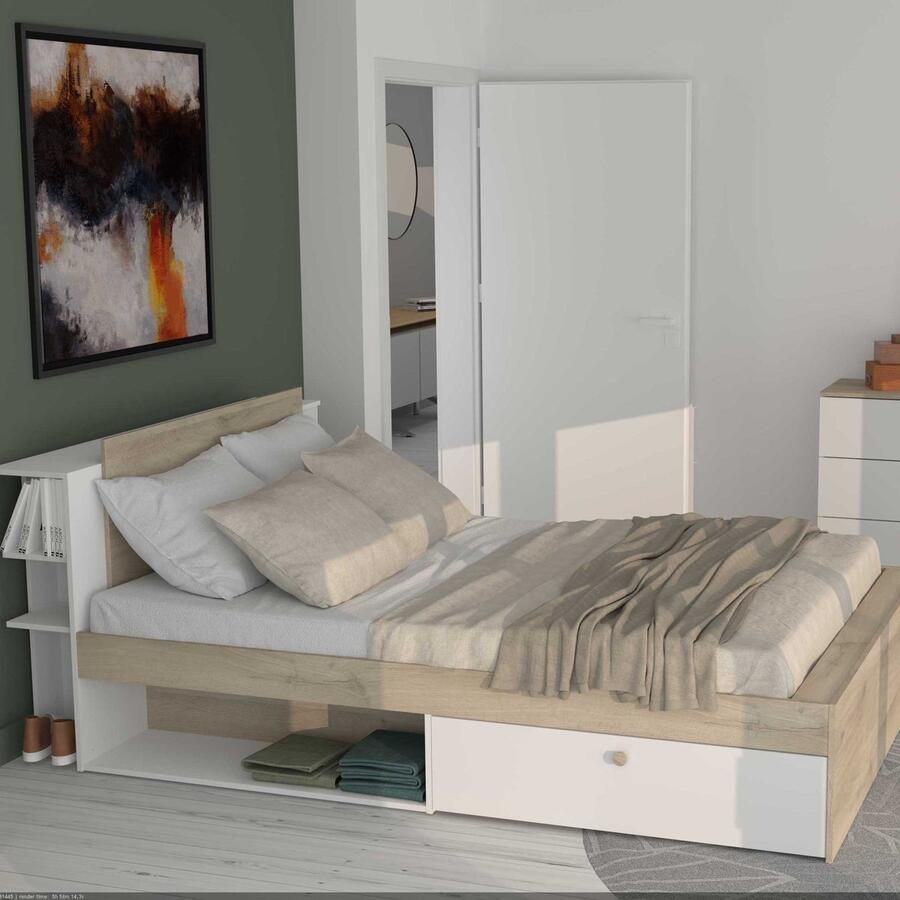 CBA Tweepersoonsbed Liva 160x200 Wit