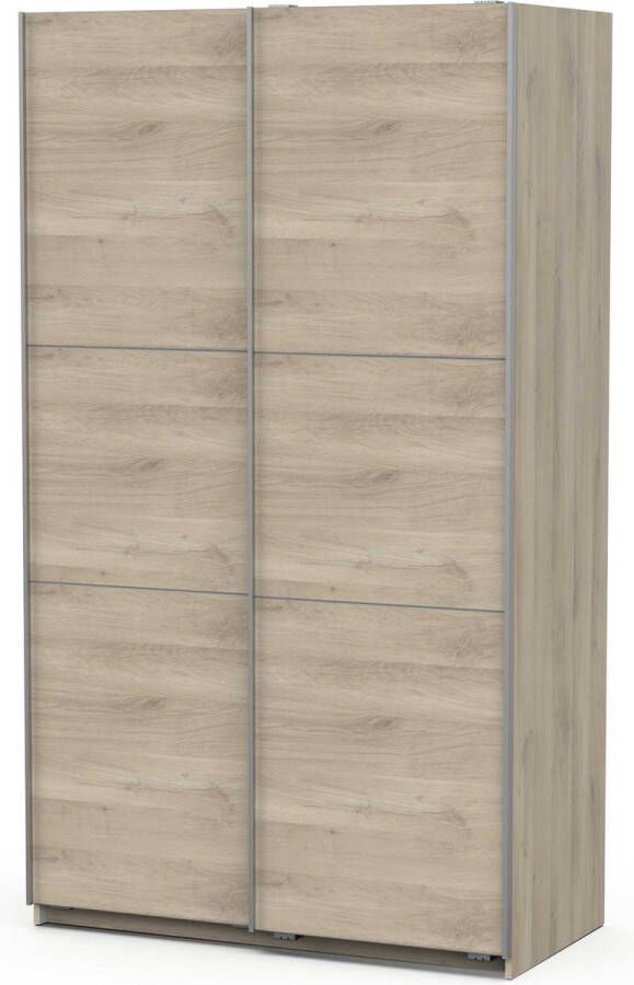 Demeyere GHOST kledingkast Kronberg eiken decor 2 schuifdeuren L.116 5 x D. 59 9 x H. 203 cm - Foto 9