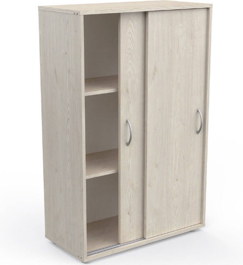 Demeyere Opbergmeubel Ingang 2 schuifdeuren Topanga eik 106 x 33 x 106 cm NEXTY