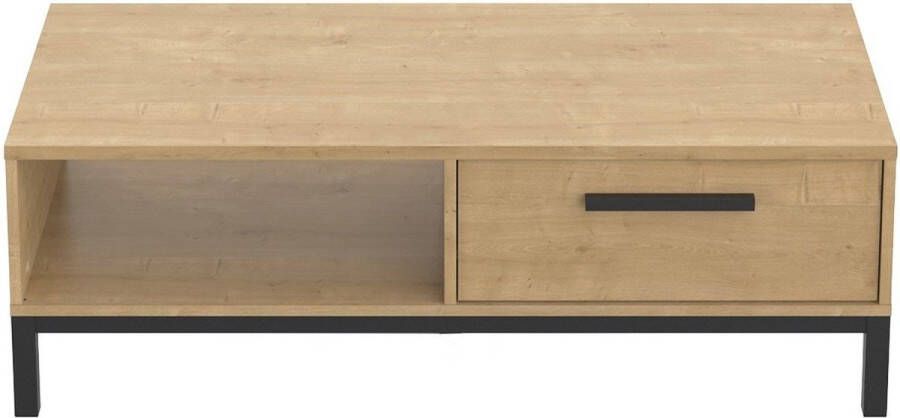 Demeyere Salontafel 1 lade 1 nis CRAFT Rechthoekig Hamilton Eik Zwart 110 4 x 50 x 36 9 cm DEMEYRE
