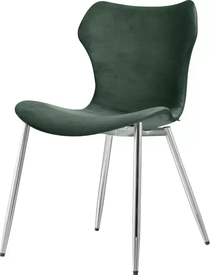 CD Furniture Groene Velvet Eetkamerstoel CSR Zwart Frame Staffelkorting bij 4 & 8 of meer