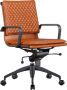 CD Furniture Diamond Softpad Bureaustoel Vintage Cognac Frosted Black Frame - Thumbnail 1