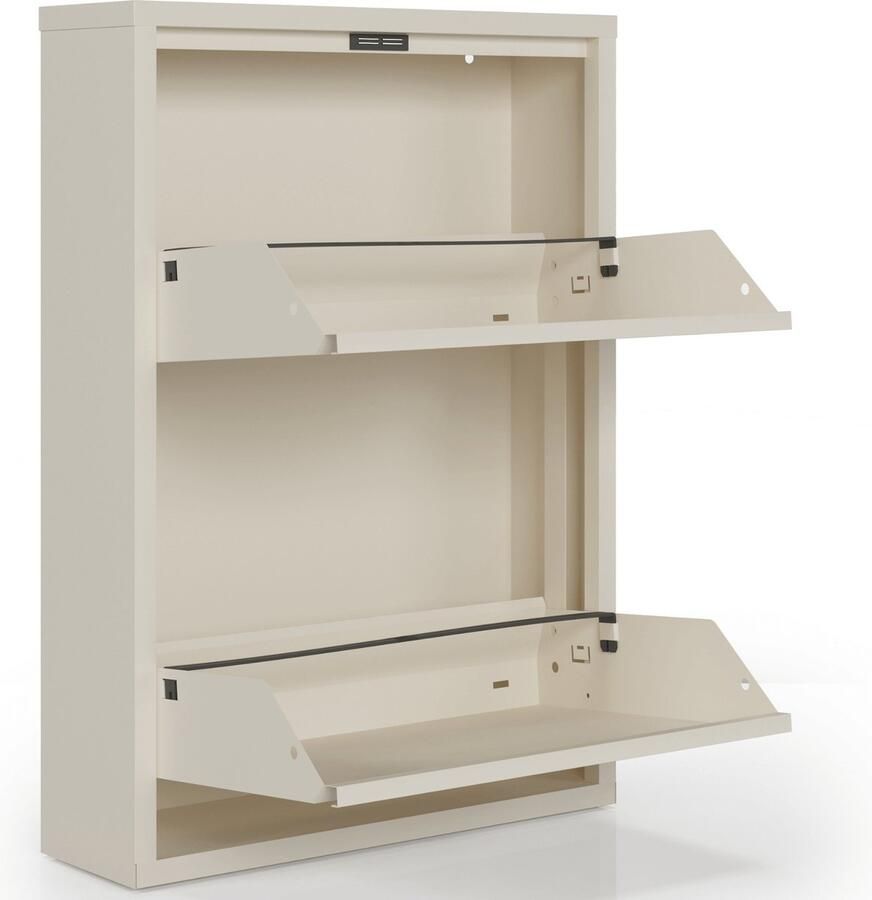 CEHA HOME Schoenenkast Bodi 2-vaks Soft Beige (set van 2)