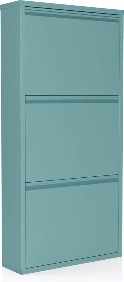 CEHA HOME Schoenenkast Bodi 3-vaks Dusty Turquoise