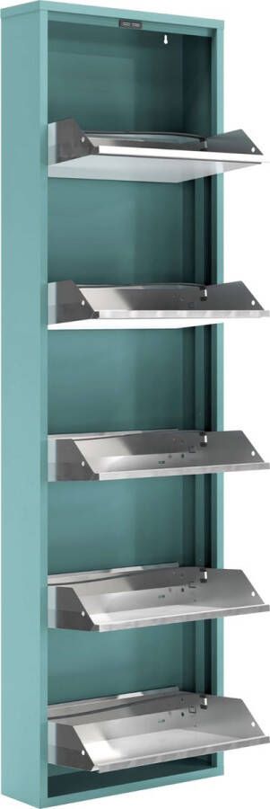 CEHA HOME Schoenenkast Bodi 5-vaks Dusty Turquoise (set van 2)