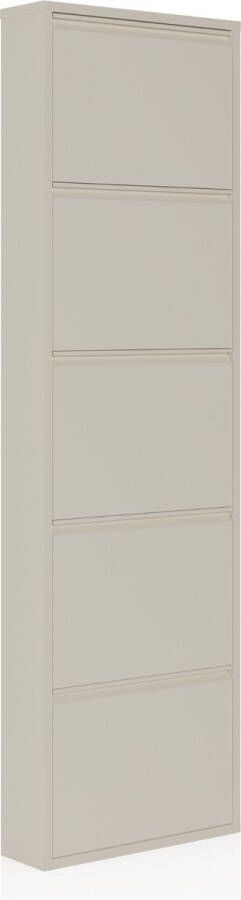 CEHA HOME Schoenenkast Bodi 5-vaks Soft Beige