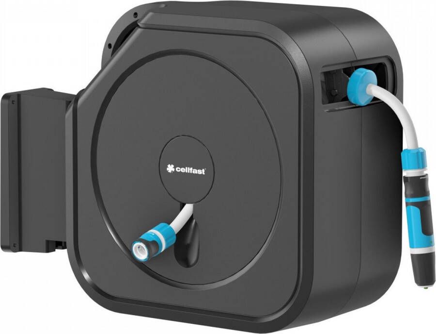 Cellfast Wandslangenbox automatische slanghaspel 30m 1 2'' slang sproeier aansluitstukken ERGO XL