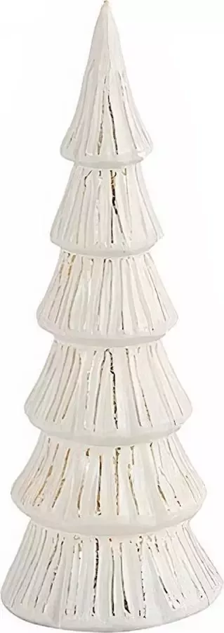 Cf label Lamp Kerstboom Led 27 Cm Glas Zilver