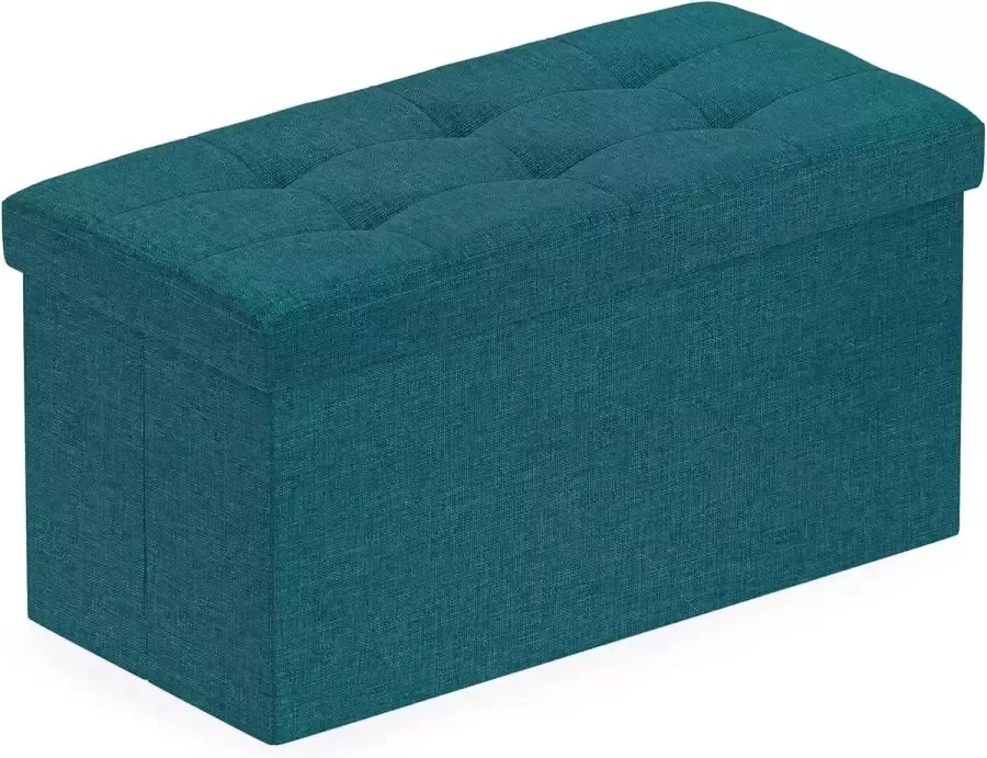 CGPN Stoffen 2-zitsbank Schoen Poef Opbergdoos Grote opklapbare kruk Gestoffeerde voetenbank Salontafel Ottomaanse stoel Kaptafelstoel Opvouwbare