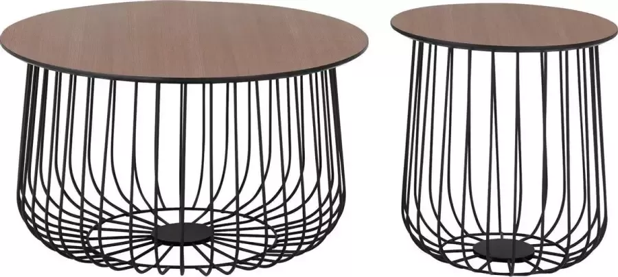 Chad Valley Salontafel set 2 stuks- koffietafel coffee table woonkamertafel Bird Cage koffie- en bijzettafel